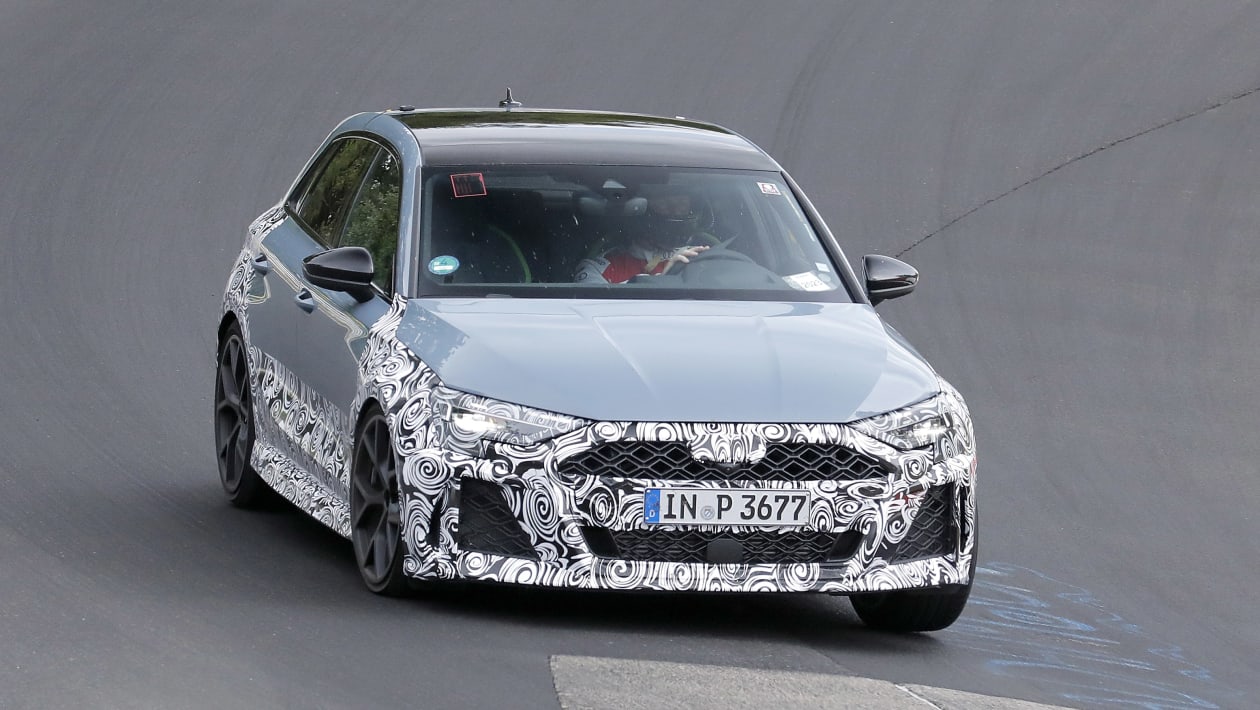New Audi RS 3 Spotted Testing For The First Time Pictures Auto Express